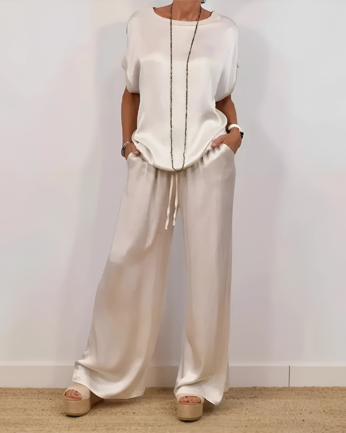 Conjunto Thamires | 2 Peças - Chiffon (Estilo Americano)