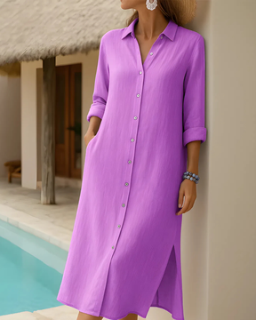 Macacão Casual Luz | Linho Puro - (Estilo Europeu)