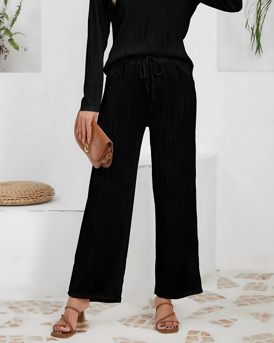 Conjunto Laura | 2 Peças -Linho Premium (Estilo Europeu)