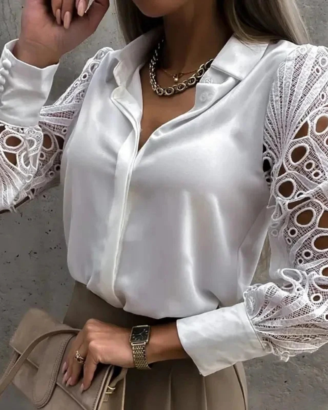 Camisa de Renda Beatrice